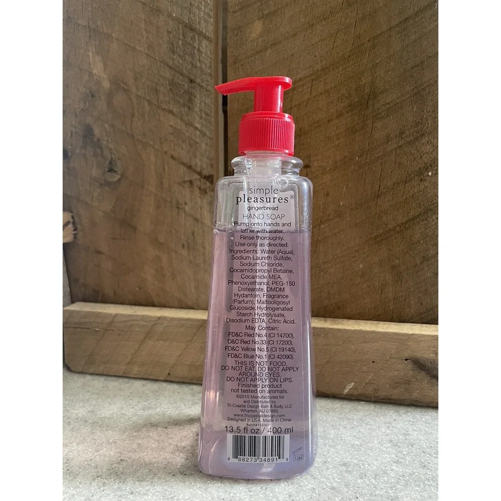 Simple Pleasures Gingerbread Cookie Hand Soap‎ 13.5 oz Two Pumps Missing
